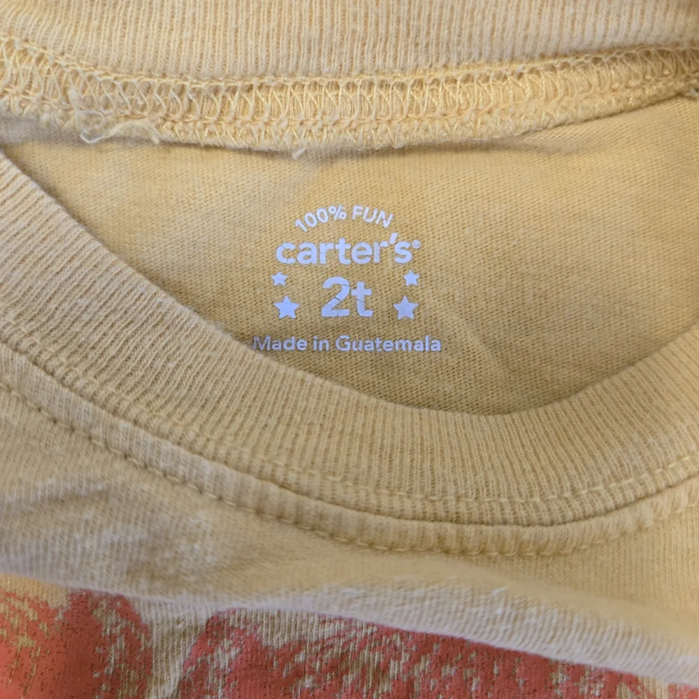 Carter's 2T Yellow Wildside Bears Long Sleeve Tee